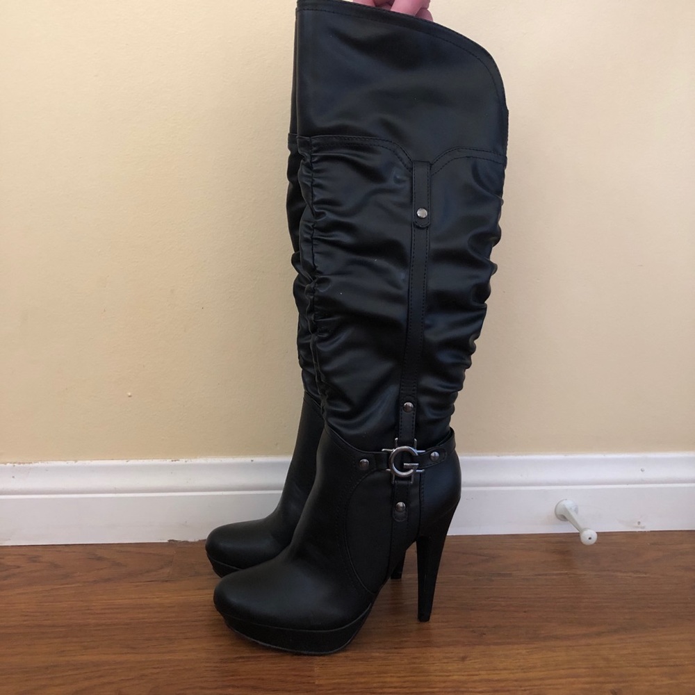 G by Guess Black Heeled Boots